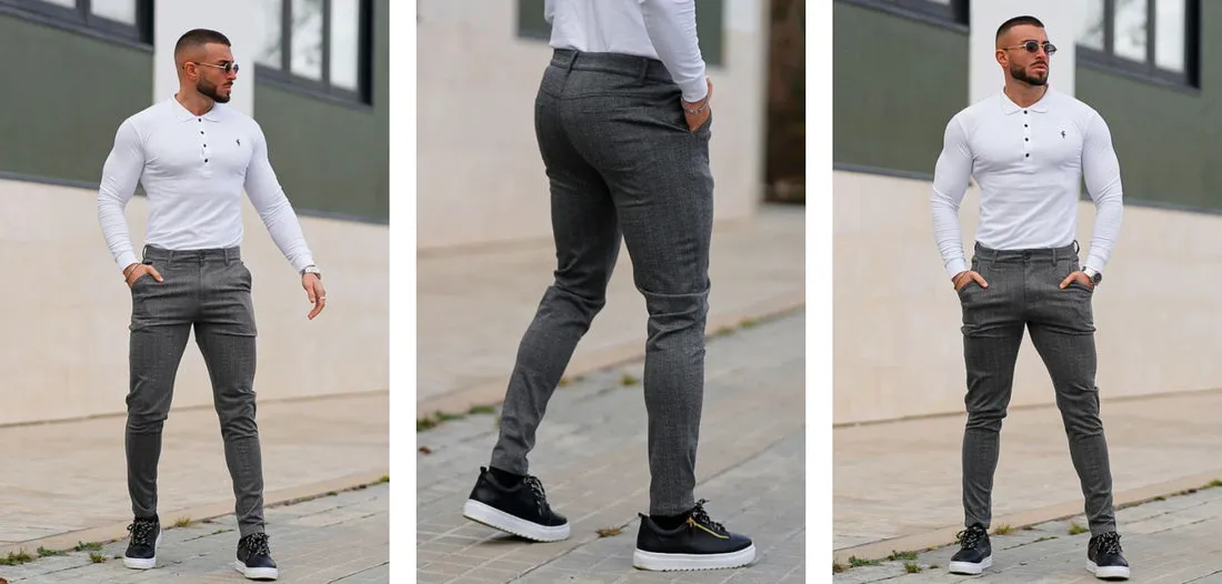 Zdjęcie Pantalones grises: Combina y crea looks impecables para cada ocasión