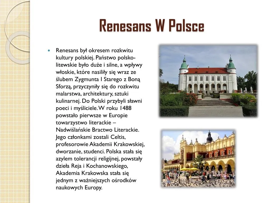 Zdjęcie Początek i koniec renesansu w Polsce: kluczowe daty i wpływ na kulturę