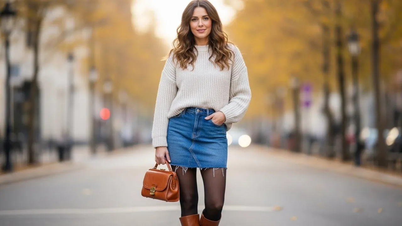 Zdjęcie Rajstopy do spódnicy jeansowej: Jak dobrać idealne? Poradnik