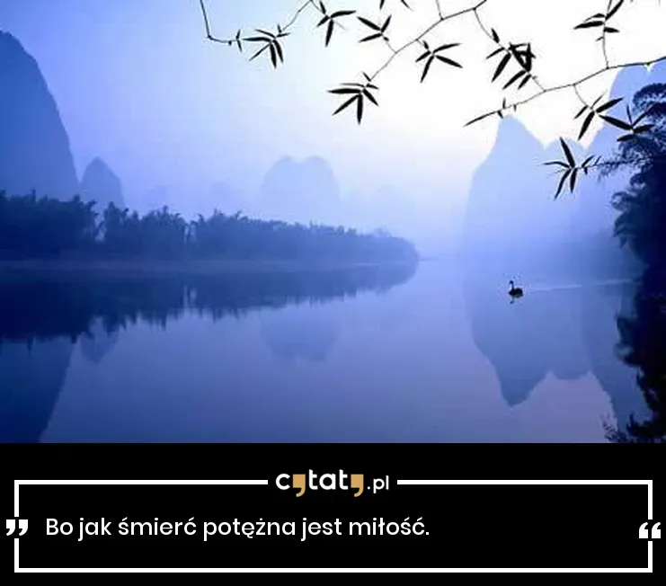 Zdjęcie Cytat bo jak śmierć potężna jest miłość – znaczenie i kontekst w Biblii