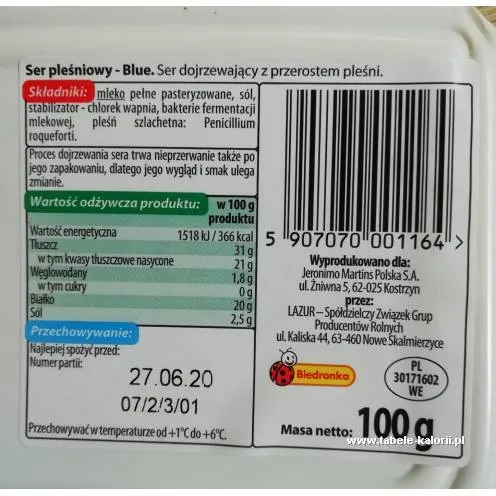 Zdjęcie Ile kalorii ma ser pleśniowy i jak wpływa na dietę? Sprawdź wartości odżywcze