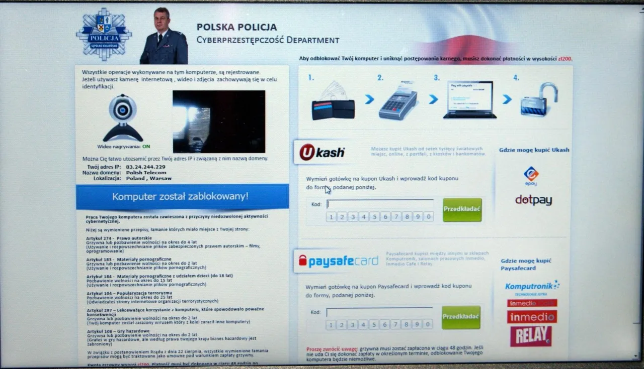 Zdjęcie Uwaga: Czy policja może zablokować komputer? Poznaj prawdę o oszustwie