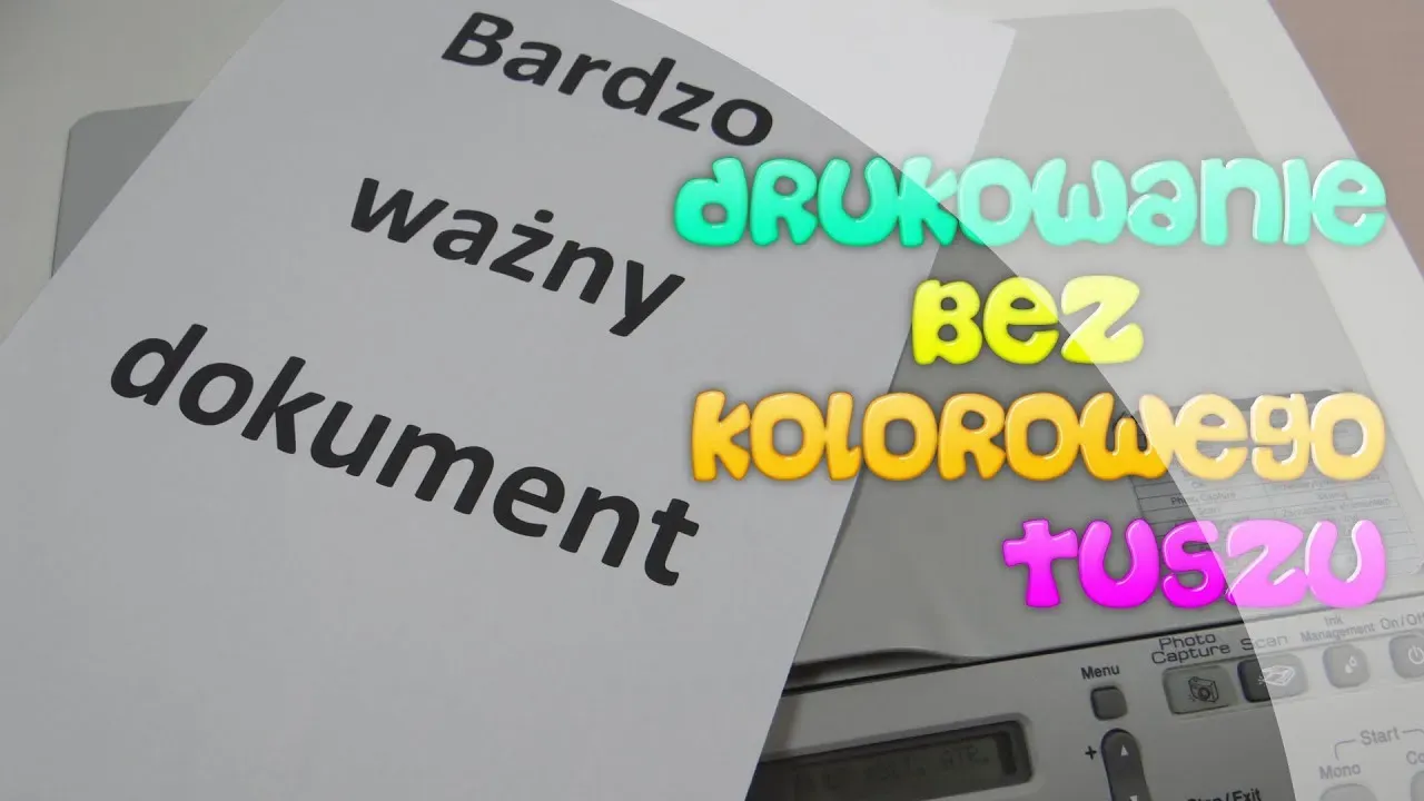 Zdjęcie Czy można drukować bez kolorowego tuszu? Oto, co musisz wiedzieć