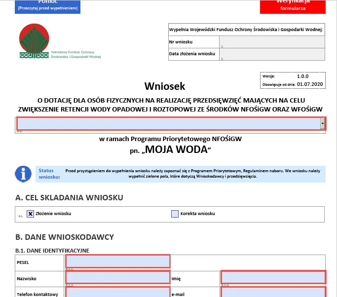 Zdjęcie Gdzie złożyć wniosek o dofinansowanie na deszczówkę – krok po kroku i wymagane dokumenty