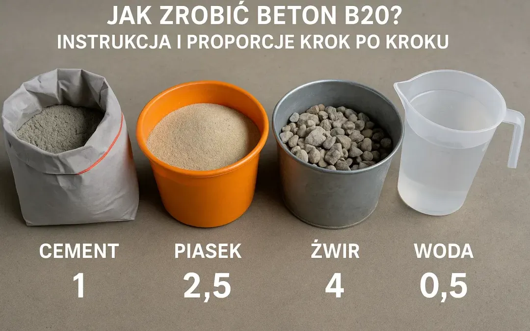 Zdjęcie Ile cementu na kubik betonu B20? Dokładne proporcje i wskazówki