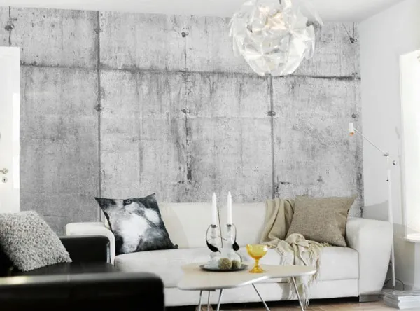 Zdjęcie Tapeta jak beton – stwórz nowoczesne wnętrze bez remontu