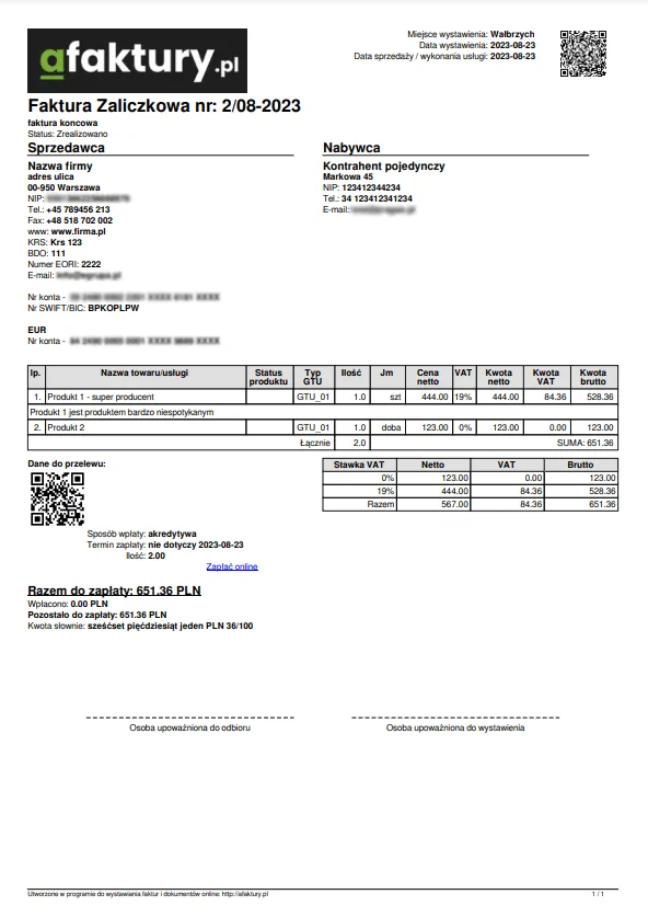 Zdjęcie Co to jest faktura zaliczkowa i jakie ma znaczenie w transakcjach?