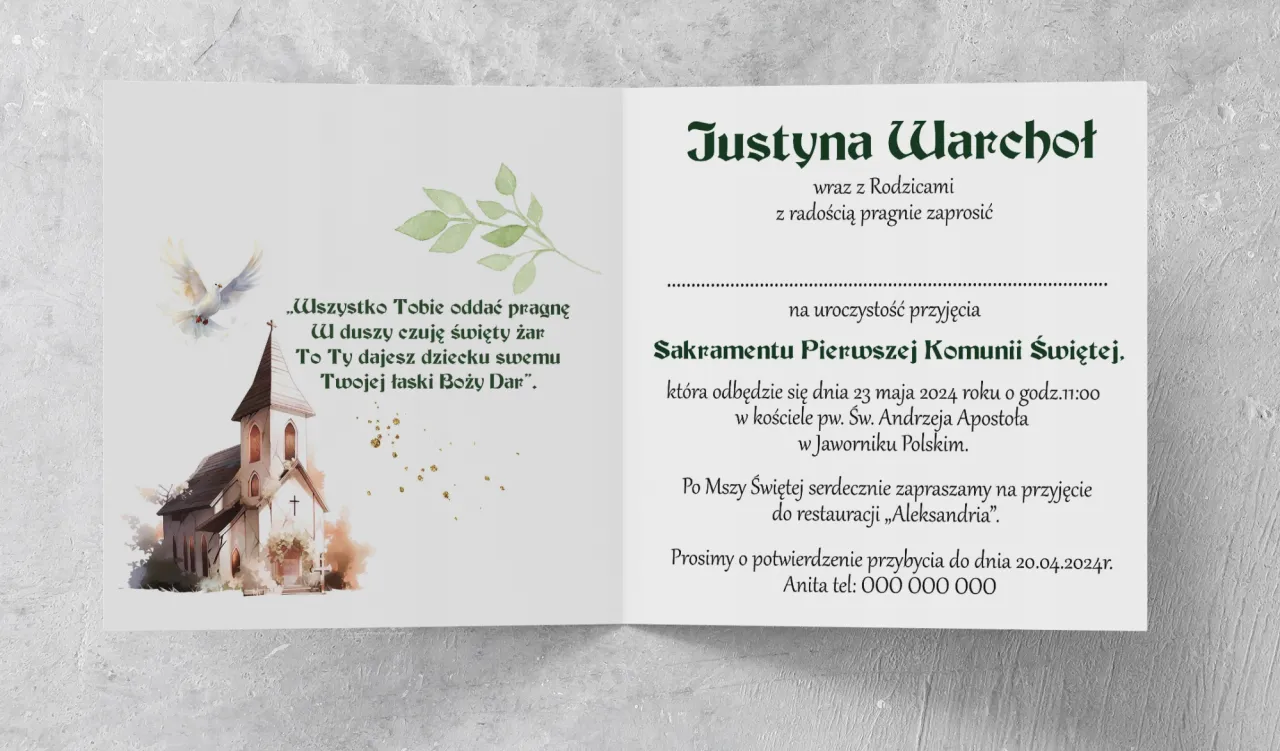 Zdjęcie Jak się pisze zaproszenie na komunię - uniknij najczęstszych błędów