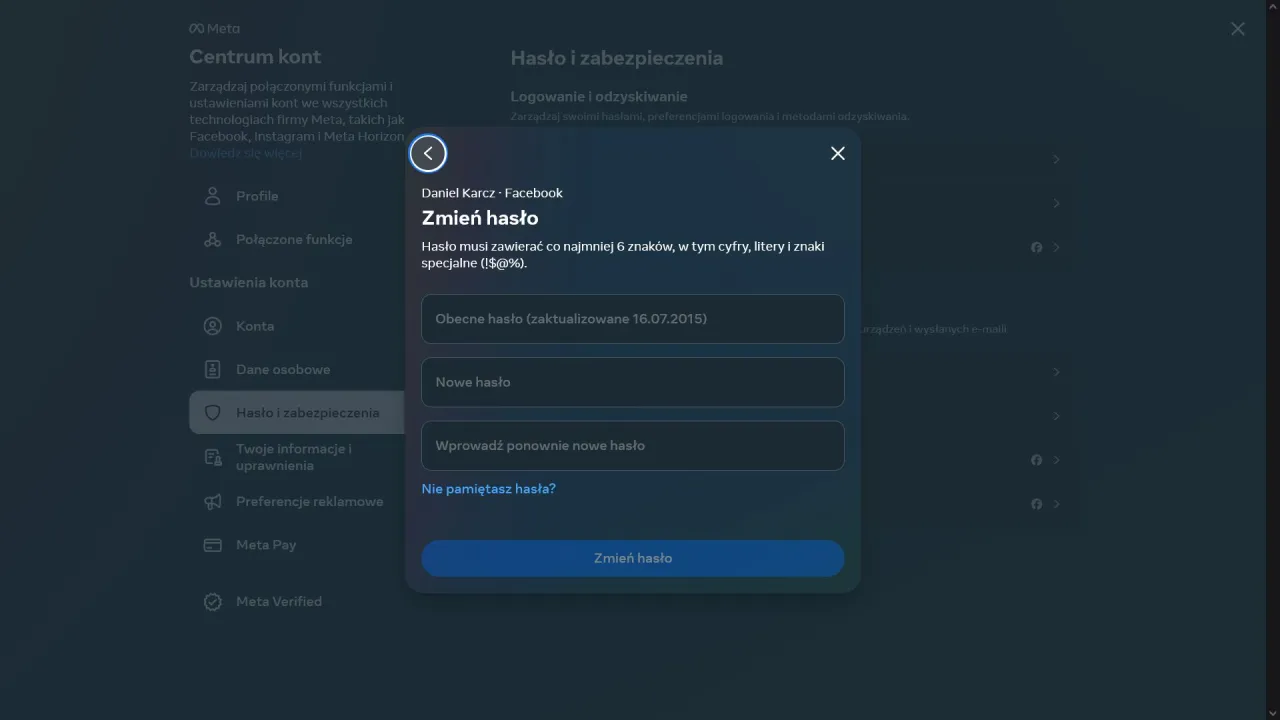 Zdjęcie Jak zmienić hasło na Facebooku i zabezpieczyć swoje konto przed włamaniem