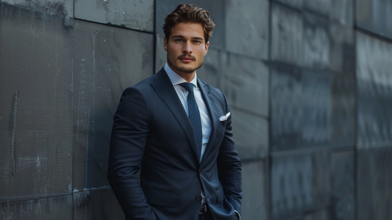 Zdjęcie Elegancki kostium ze spodniami na wesele: Stylowe pomysły