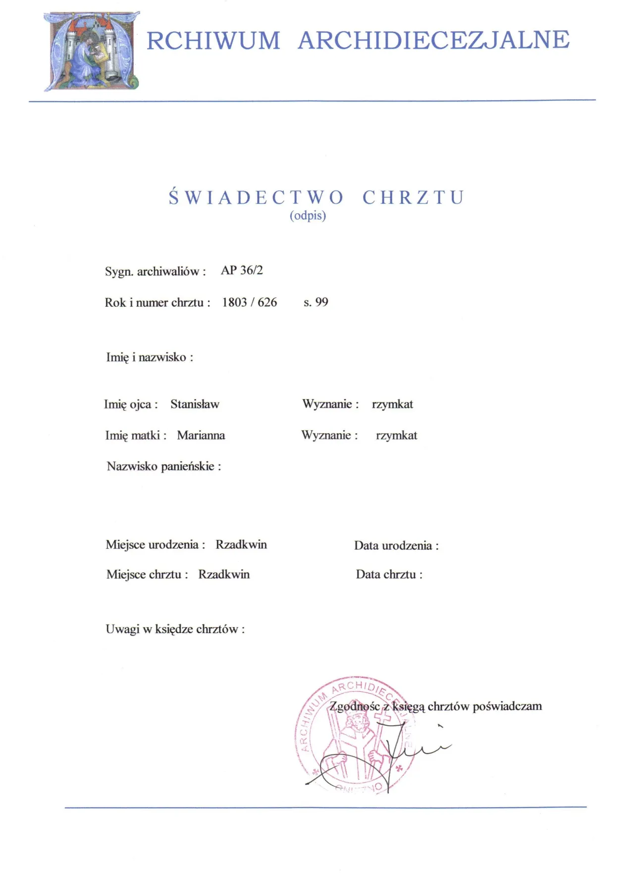 Zdjęcie Odpis aktu chrztu czy trzeba osobiście? Oto, co musisz wiedzieć