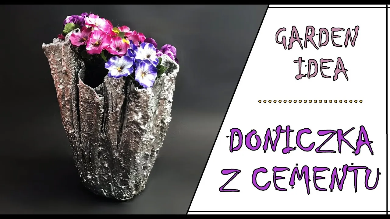 Zdjęcie Jak zrobić doniczkę z ręcznika i cementu - prosty sposób na DIY