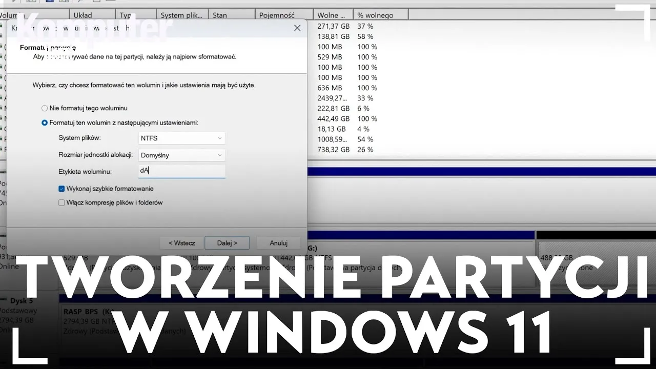 Zdjęcie Jak podzielić dysk na partycje w Windows 11 - uniknij błędów i strat danych