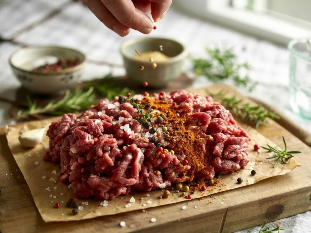 Zdjęcie Jak doprawić mięso na burgery? Odkryj smak idealnego kotleta!