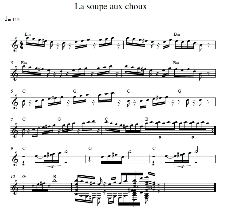 Zdjęcie La musique de la soupe aux choux : secrets et émotions révélés