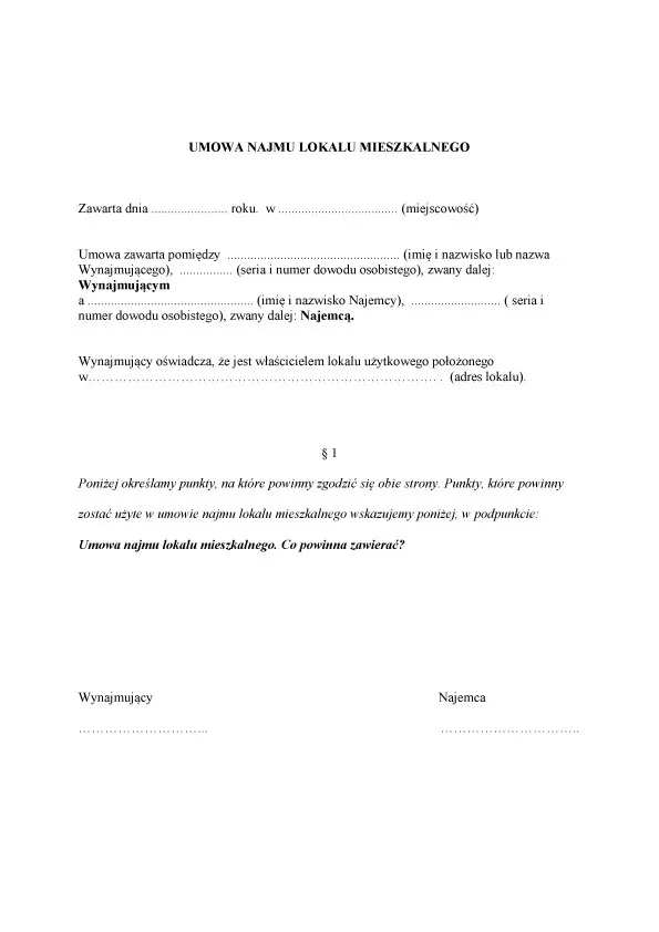 Zdjęcie Umowa najmu mieszkania krok po kroku: Uniknij kosztownych błędów prawnych