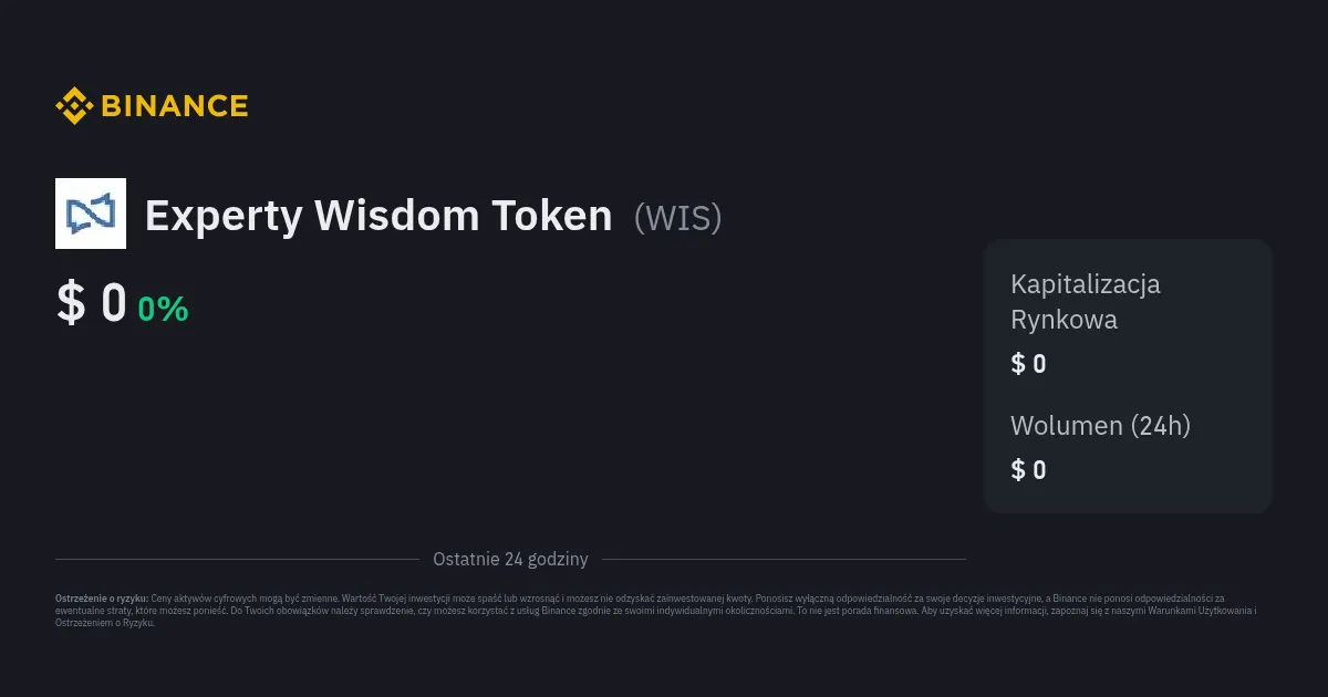 Zdjęcie Wis kryptowaluta: co musisz wiedzieć o tokenie Experty Wisdom