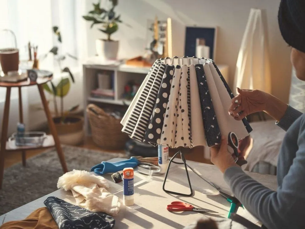 Zdjęcie Jak uszyć abażur z materiału - proste kroki, by uniknąć błędów