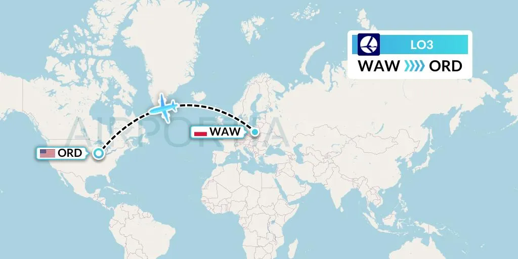 Zdjęcie Ile naprawdę trwa lot z Warszawy do Chicago? Czas przelotu, połączenia i najszybsze trasy