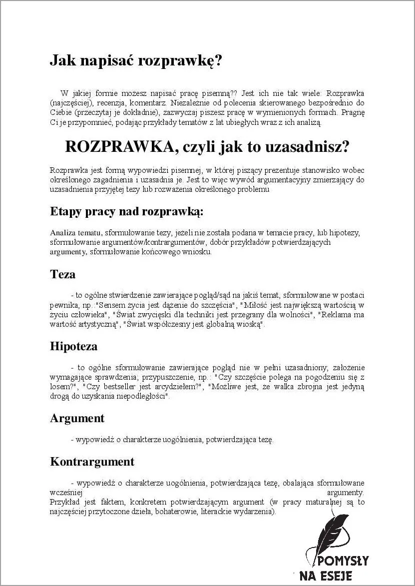 Zdjęcie Jak napisać dobrą rozprawkę - unikaj najczęstszych błędów i zyskaj pewność