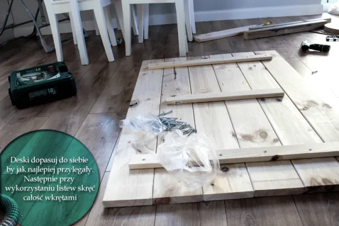 Zdjęcie Stół ze starych desek: Poradnik DIY krok po kroku