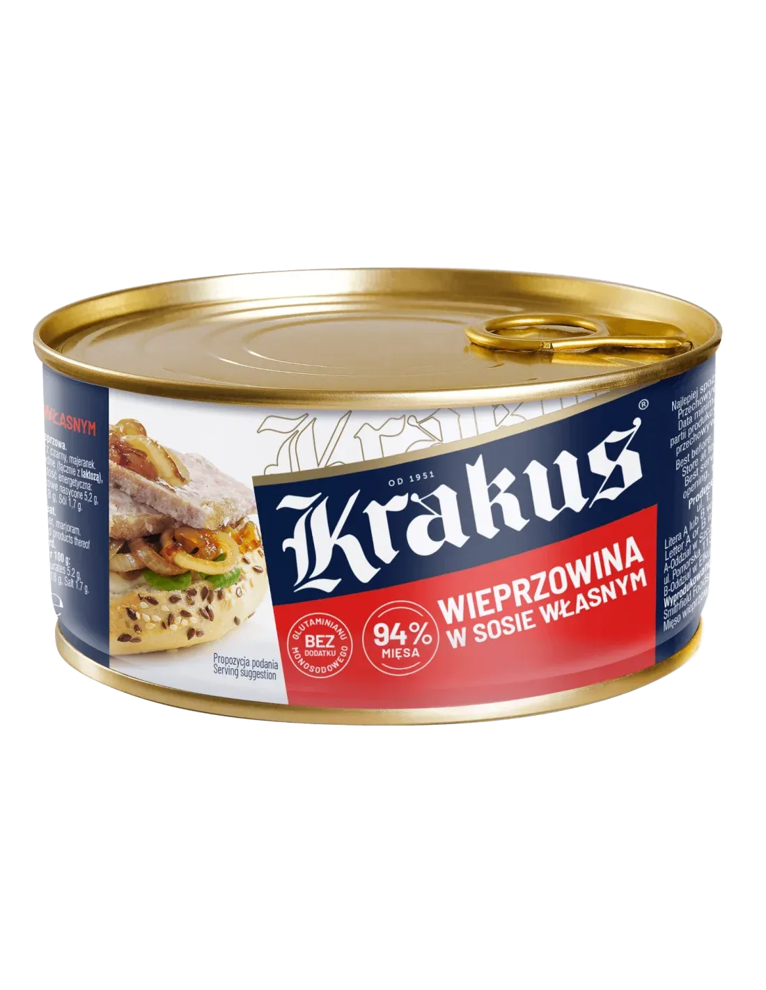Zdjęcie Krakus wieprzowina w sosie własnym – skład, cena i opinie użytkowników