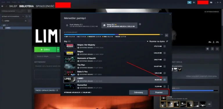 Zdjęcie Jak przenieść grę na inny dysk w Steam i uniknąć problemów z wydajnością