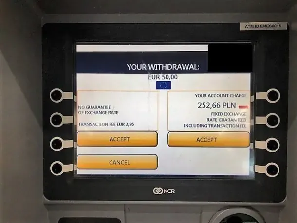 Zdjęcie Wypłata euro w bankomacie - Gdzie wypłacić euro z bankomatu