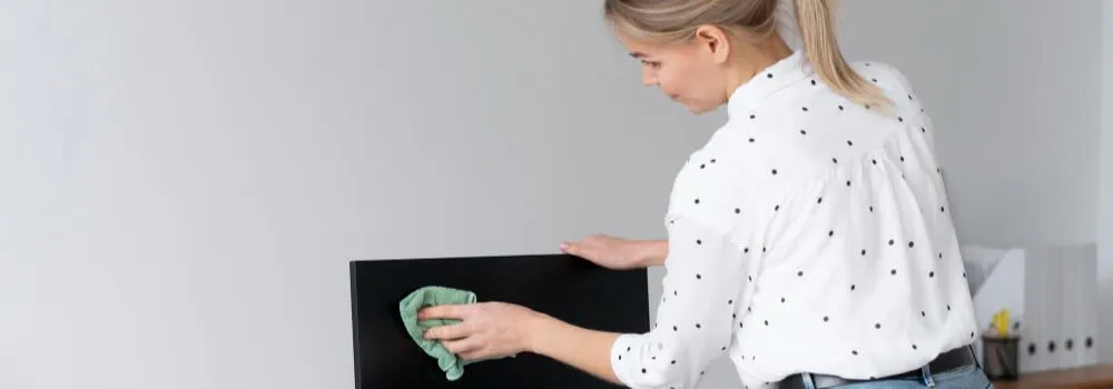 Zdjęcie Czym umyć monitor, aby uniknąć zarysowań i uszkodzeń ekranu?