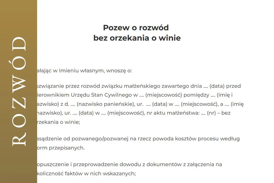 Zdjęcie Jak napisać wniosek rozwodowy: Kompletny wzór krok po kroku
