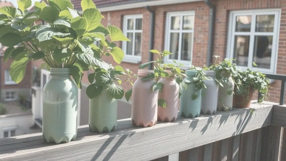 Zdjęcie Kwietnik z butelek PET: Ekologiczny DIY na balkon i do ogrodu