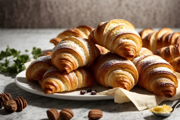 Zdjęcie Rogaliki z ciasta francuskiego z Nutellą! Słodki przepis w 15 minut