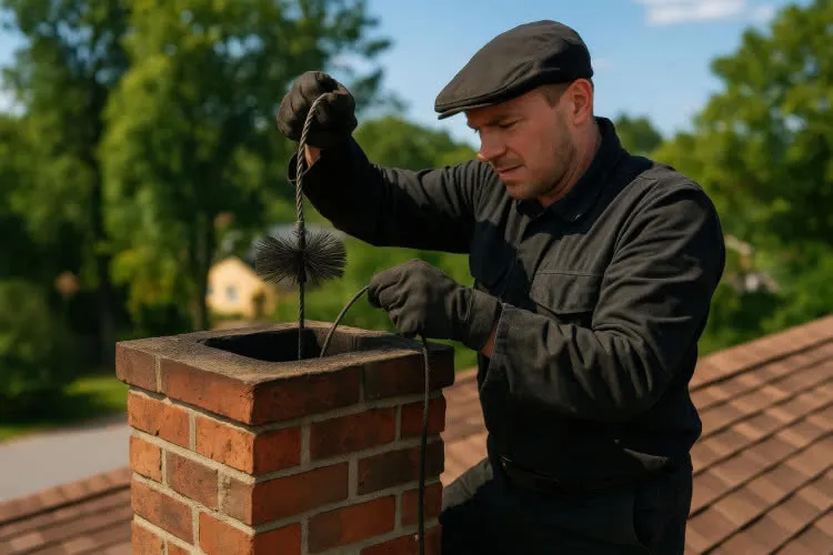 Zdjęcie Jak kominiarz czyści komin i dlaczego to kluczowe dla bezpieczeństwa