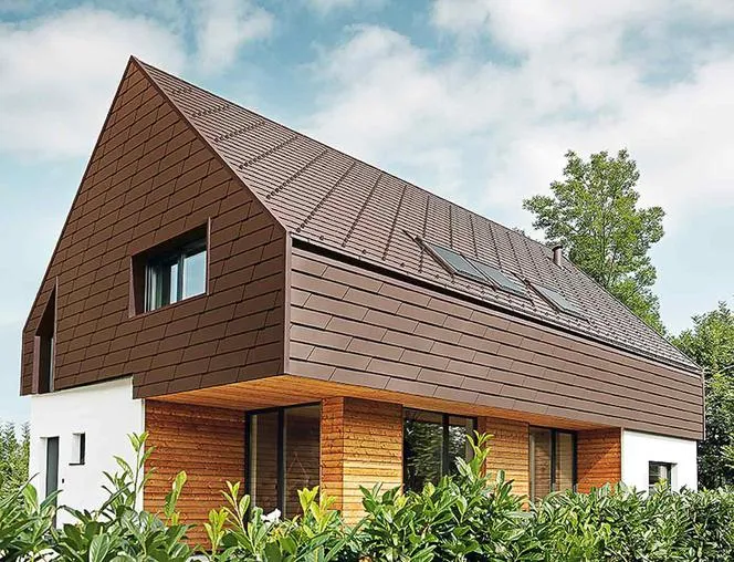 Zdjęcie Brązowa dachówka jaka elewacja - idealne kolory, które unikają clashu