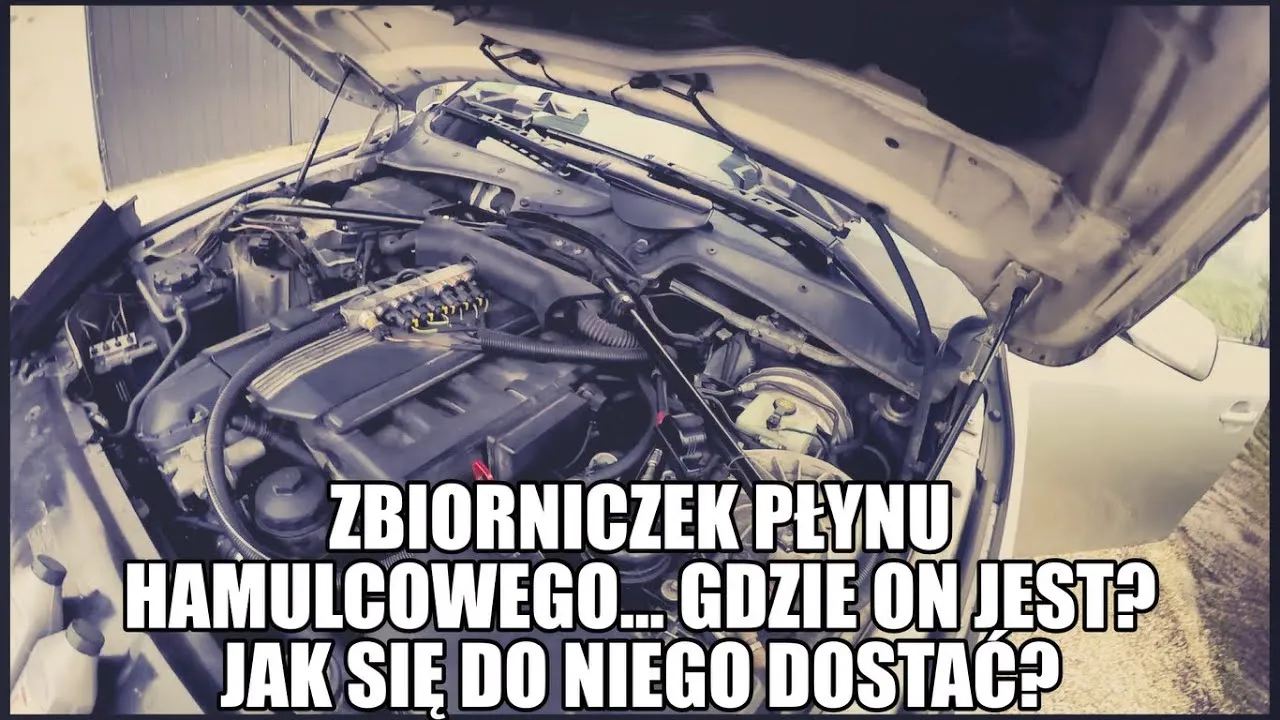 Zdjęcie Gdzie jest zbiornik płynu hamulcowego w BMW E60 - łatwa lokalizacja
