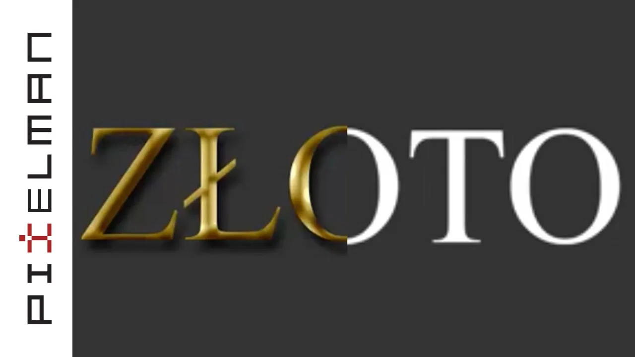 Zdjęcie Jak zrobić złoty napis w Photoshopie - krok po kroku do efektu luksusu