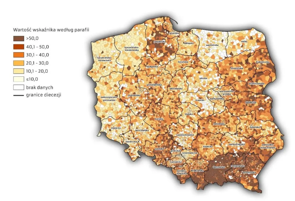 Zdjęcie Ile procent katolików jest w Polsce? Zaskakujące dane i fakty