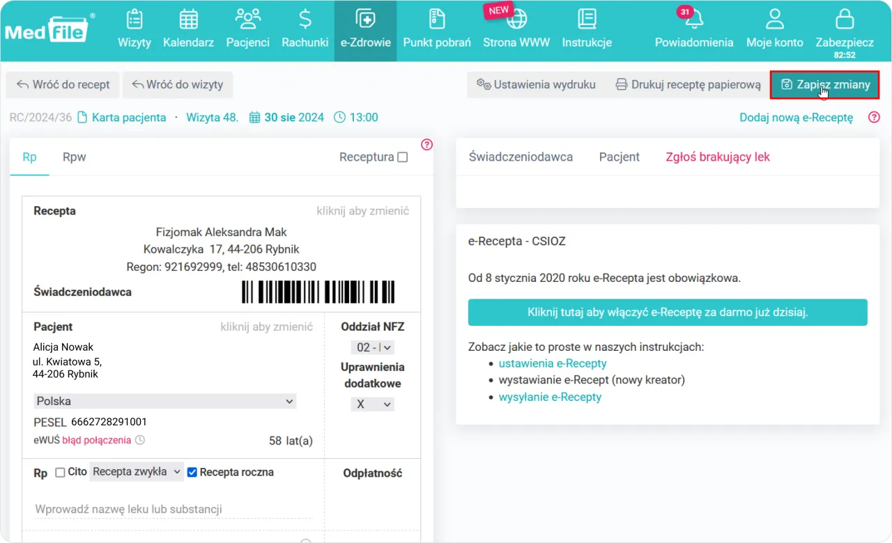 Zdjęcie Ile opakowań leku na recepcie elektronicznej? Oto ważne zasady