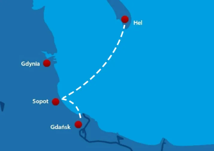 Zdjęcie Ile płynie prom z Gdańska na Hel? Czas rejsu, rozkład i ceny biletów