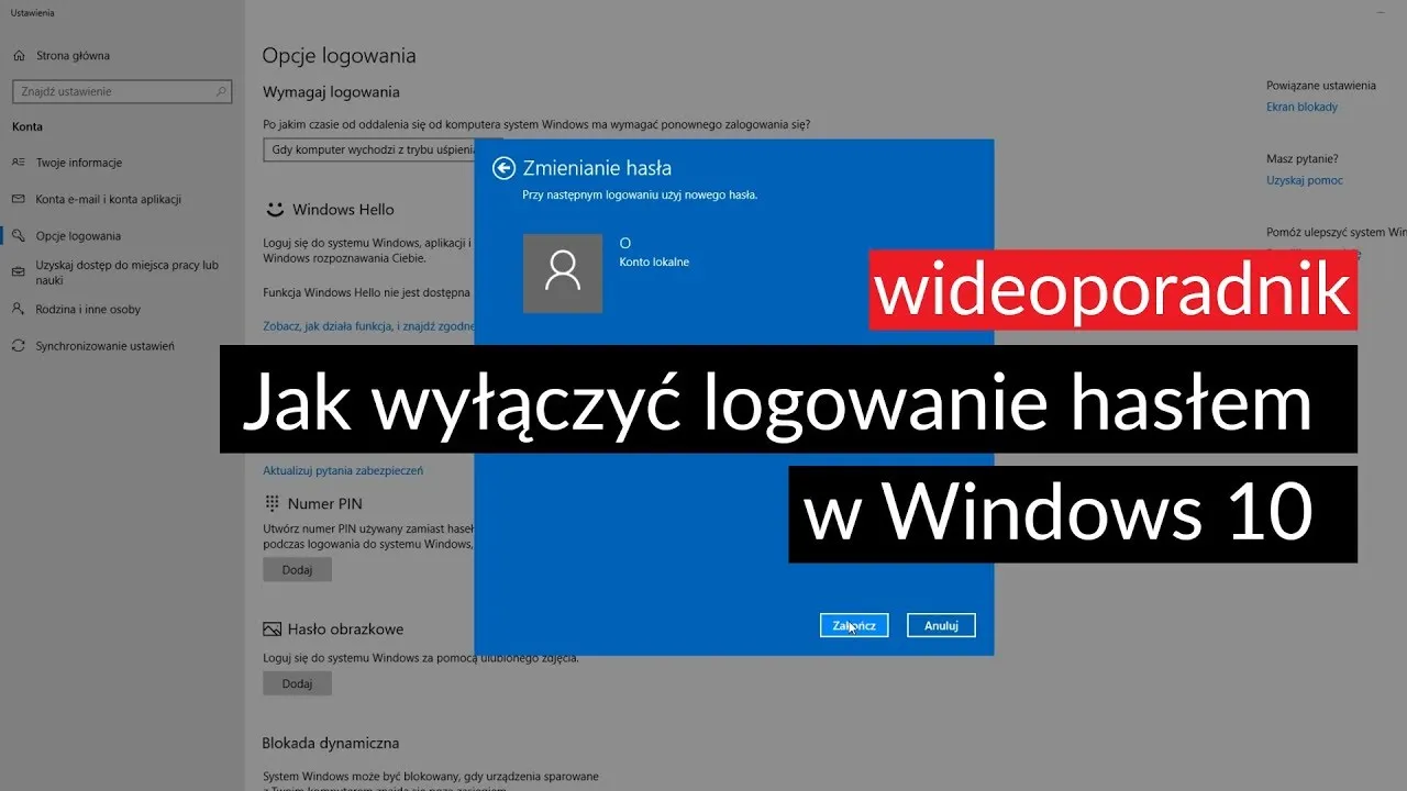 Zdjęcie Jak łatwo usunąć hasło w Windows 10 i zyskać szybszy dostęp
