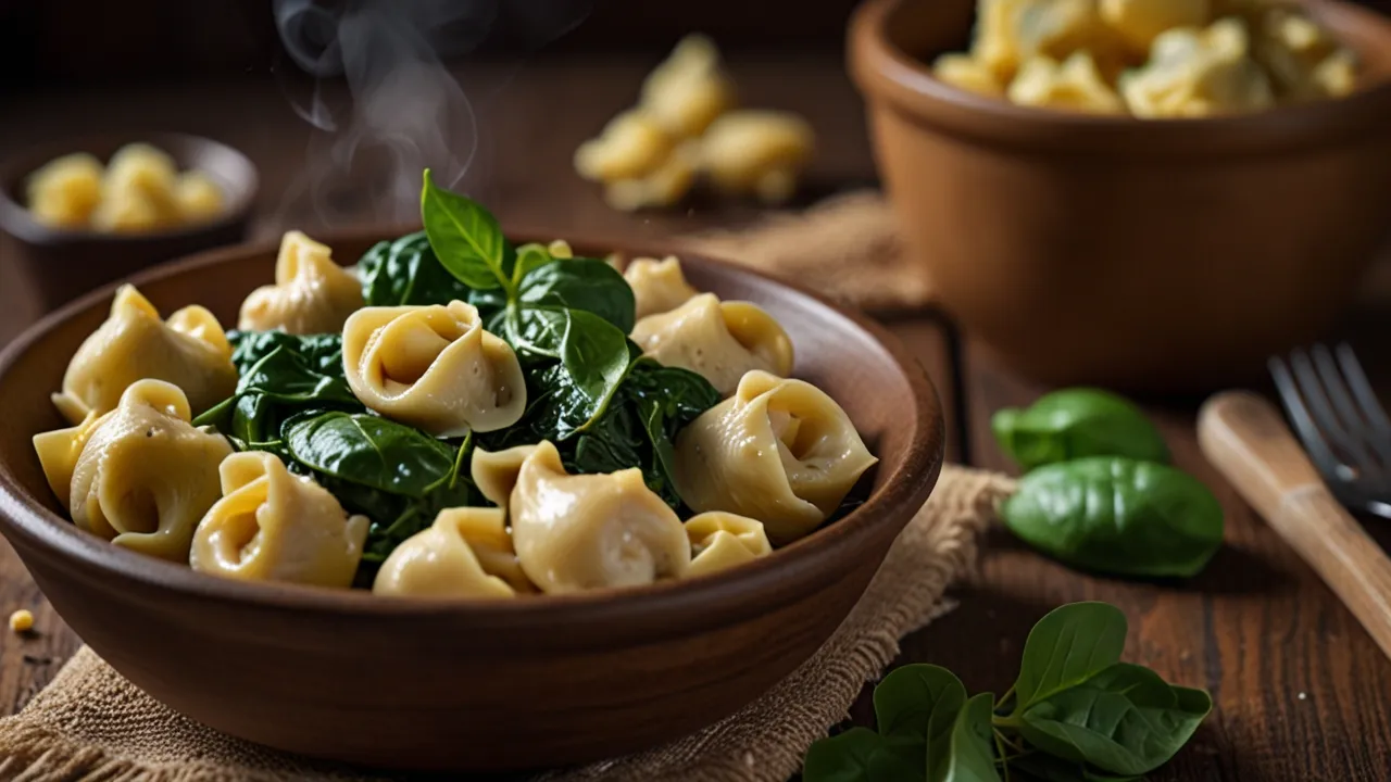 Zdjęcie Pyszne przepisy na tortellini z kurczakiem i szpinakiem: Szybkie i smaczne dania