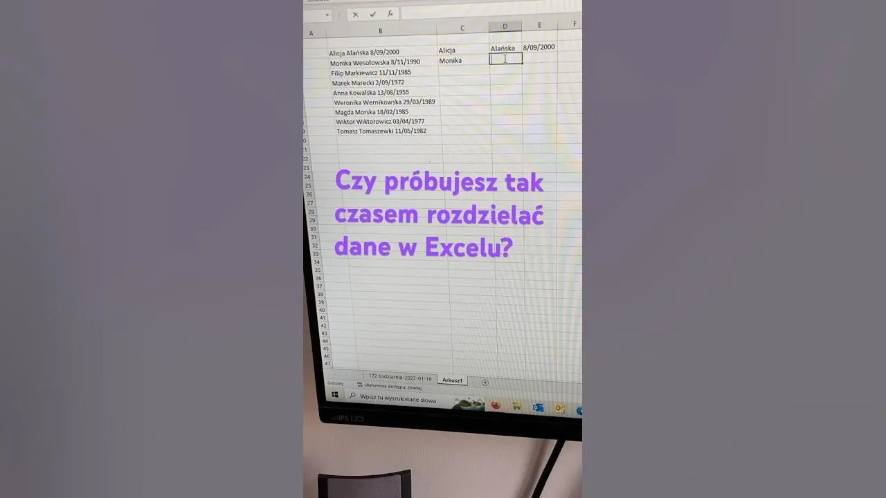 Zdjęcie Jak rozdzielić dane w komórce Excel i uniknąć typowych błędów