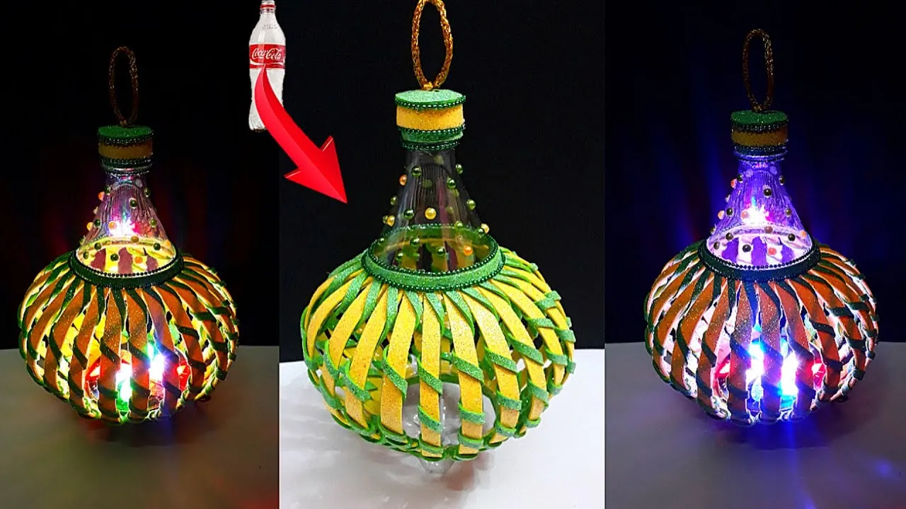 Zdjęcie Lampion z butelki plastikowej: prosty DIY krok po kroku