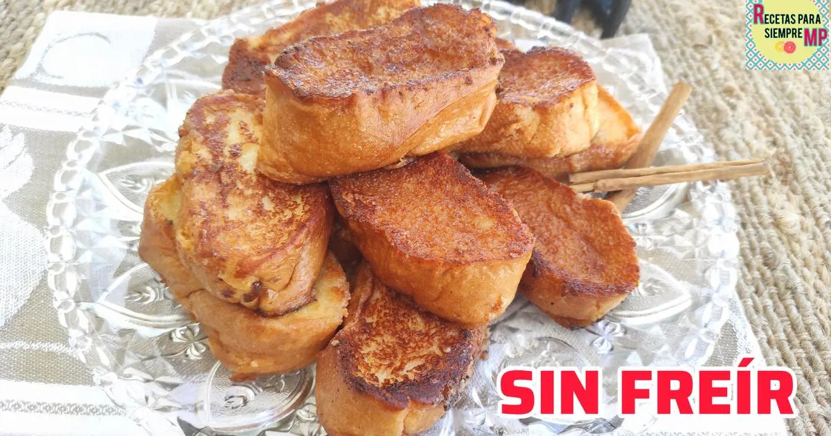 Zdjęcie Torrijas caramelizadas sin freír: receta fácil y saludable al horno