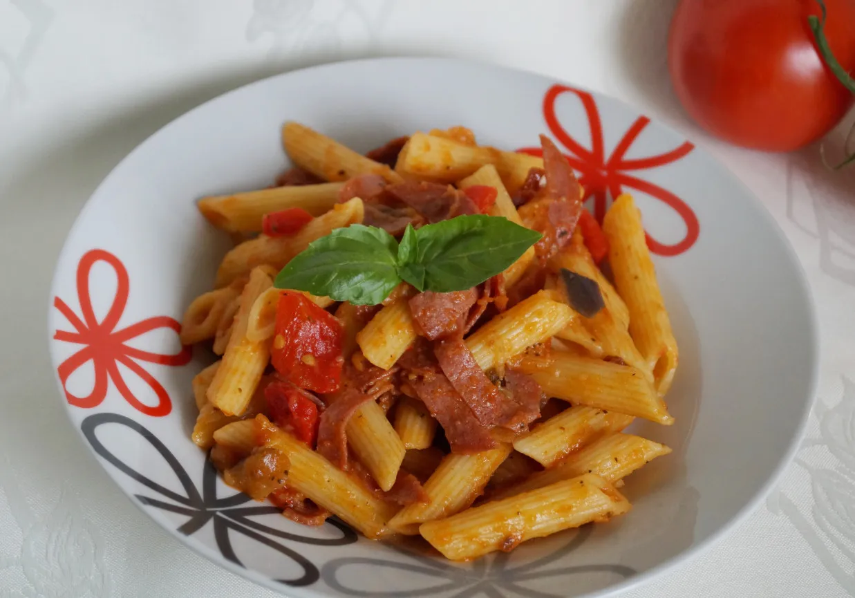 Zdjęcie Penne z bakłażanem Jadłonomia – prosty przepis na pyszne danie