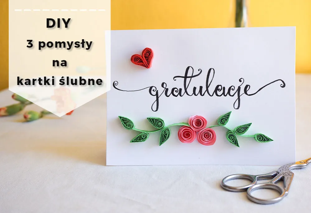 Zdjęcie Twórz piękne kartki na ślub DIY: proste pomysły i inspiracje