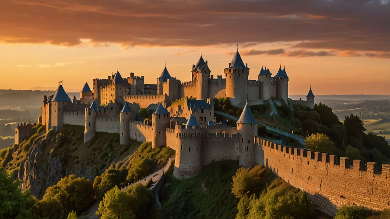 Zdjęcie Zamek Carcassonne - Historia i ciekawostki o średniowiecznej twierdzy w Francji
