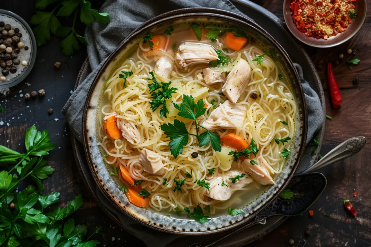 Zdjęcie Die besten Gewürze in Hühnersuppe für einen unvergleichlichen Geschmack