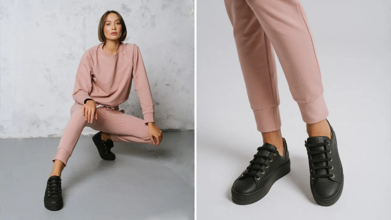 Zdjęcie Czarne sneakersy damskie stylizacje, które zachwycą i zainspirują każdego