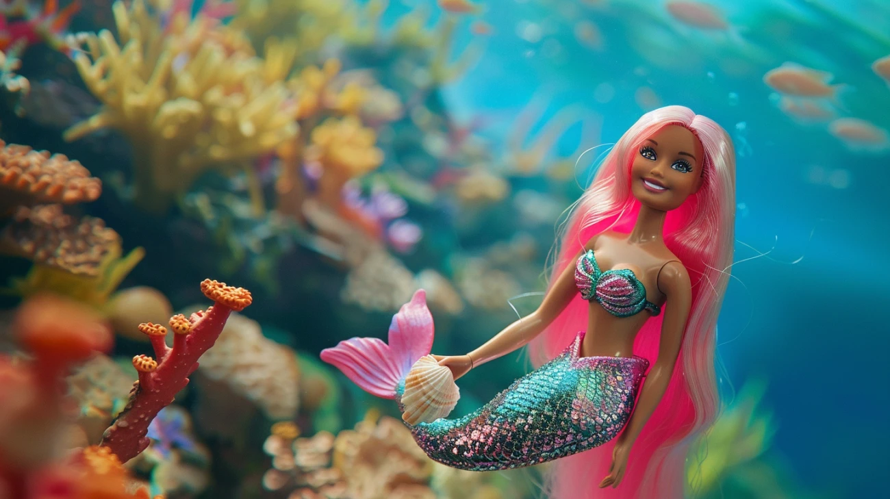 Zdjęcie Kolorowanka z syrenką Barbie: Wydrukuj i pokoloruj słynną lalkę Mattel